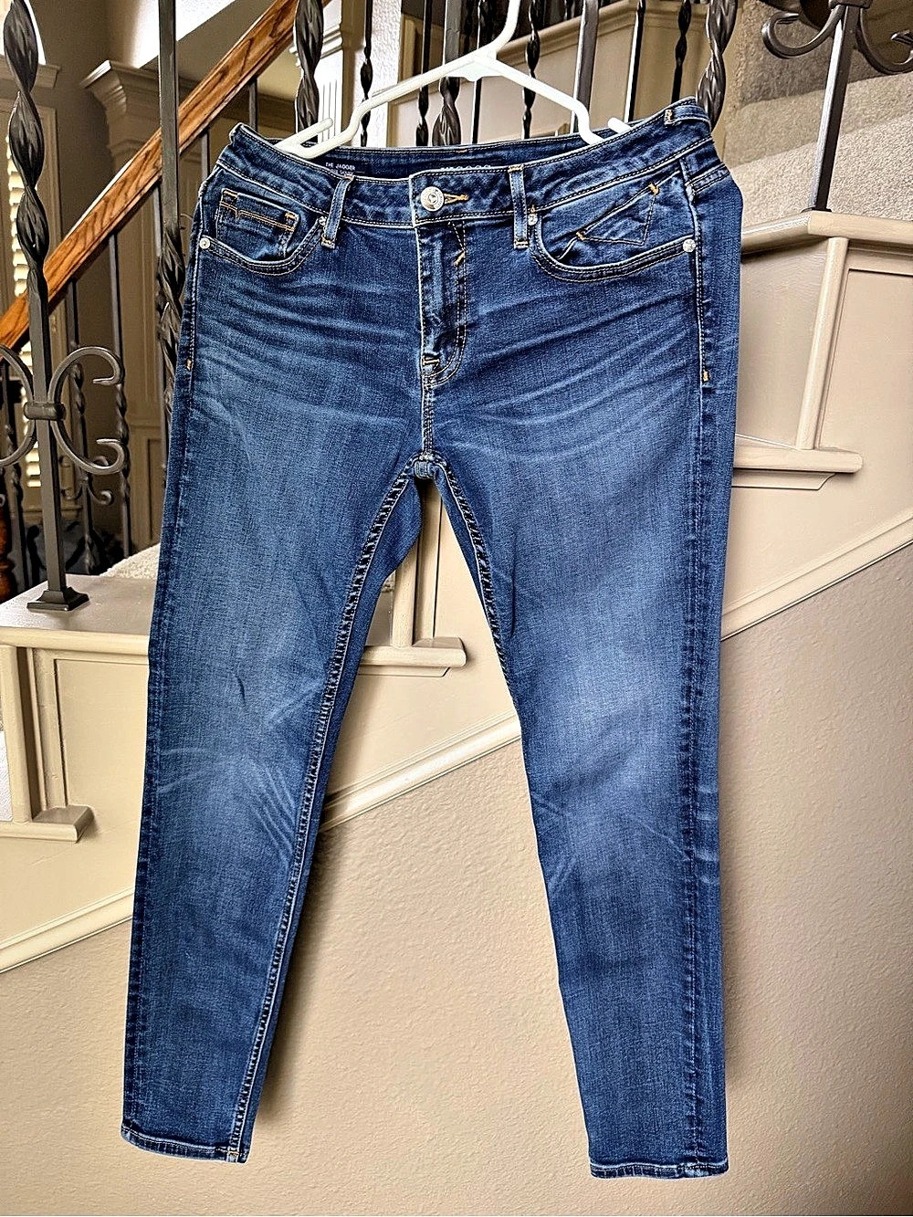 VIGOSS The Jagger Super Skinny Jeans Blue Waist 27 Length 34
